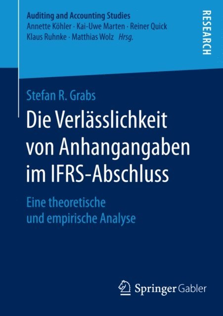Stefan R. Grabs - Die Verlässlichkeit von Anhangangaben im IFRS-Abschluss, E-bok
