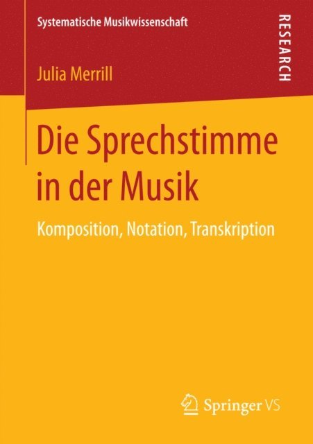 Julia Merrill - Die Sprechstimme in der Musik, E-bok