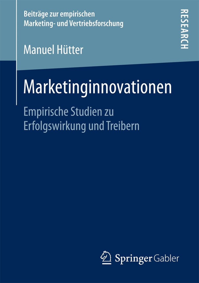 Manuel Hütter - Marketinginnovationen, Häftad