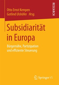 Subsidiarit�t in Europa
