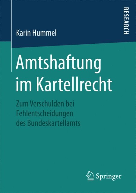 Karin Hummel - Amtshaftung im Kartellrecht, E-bok