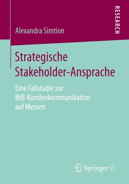 Alexandra Simtion - Strategische Stakeholder-Ansprache, E-bok