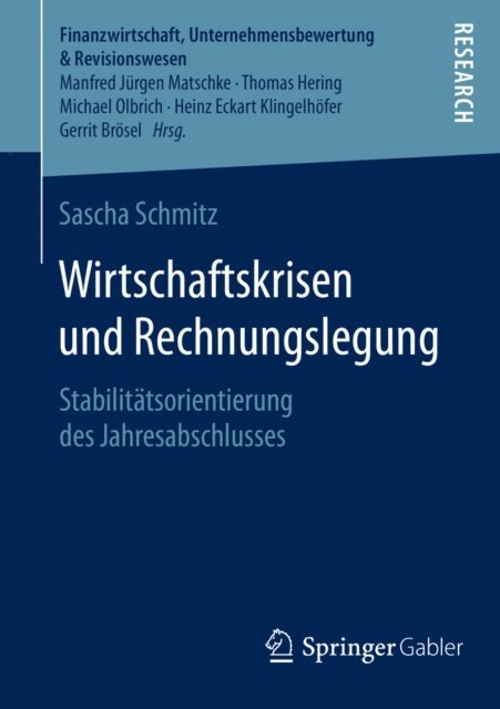 Sascha Schmitz - Wirtschaftskrisen und Rechnungslegung, E-bok