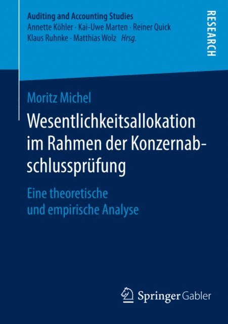 Moritz Michel - Wesentlichkeitsallokation im Rahmen der Konzernabschlussprüfung, E-bok
