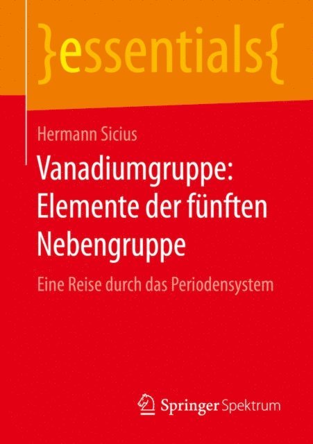 Hermann Sicius - Vanadiumgruppe: Elemente der fünften Nebengruppe, E-bok