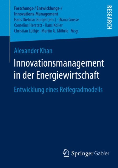 Alexander Khan - Innovationsmanagement in der Energiewirtschaft, E-bok