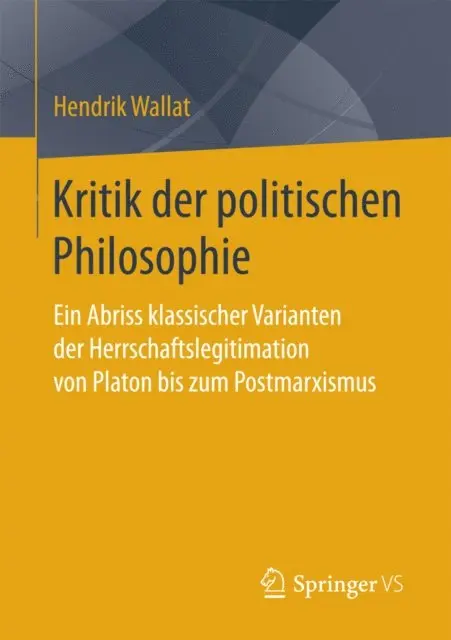 Hendrik Wallat - Kritik der politischen Philosophie, E-bok. Tillgänglighet: Lägg i varukorg