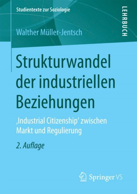 Walther Muller-Jentsch - Strukturwandel der industriellen Beziehungen, E-bok