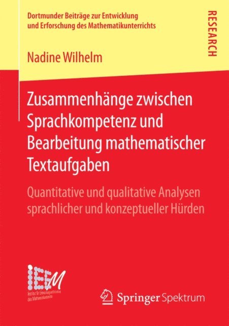 Nadine Wilhelm - Zusammenhänge zwischen Sprachkompetenz und Bearbeitung mathematischer Textaufgaben, E-bok