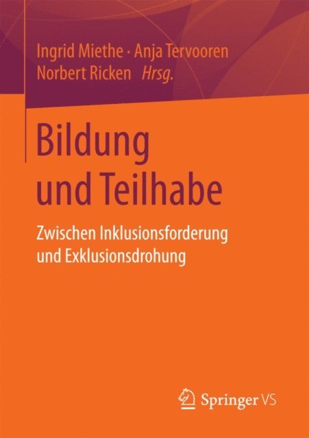 Norbert Ricken, Anja Tervooren, Ingrid Miethe - Bildung und Teilhabe, E-bok
