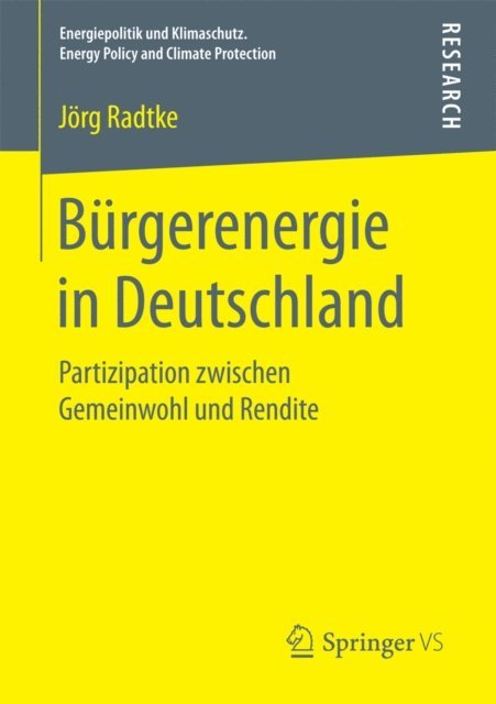 Jorg Radtke - Bürgerenergie in Deutschland, E-bok