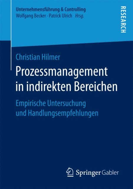 Christian Hilmer - Prozessmanagement in indirekten Bereichen, E-bok