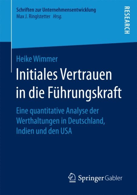 Heike Wimmer - Initiales Vertrauen in die Führungskraft, E-bok