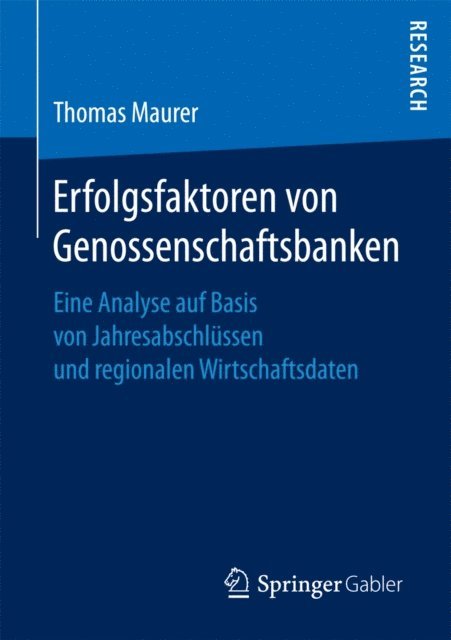 Thomas Maurer - Erfolgsfaktoren von Genossenschaftsbanken, E-bok