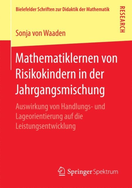 Sonja von Waaden - Mathematiklernen von Risikokindern in der Jahrgangsmischung, E-bok