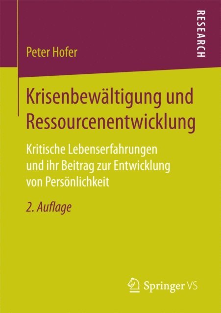 Peter Hofer - Krisenbewältigung und Ressourcenentwicklung, E-bok