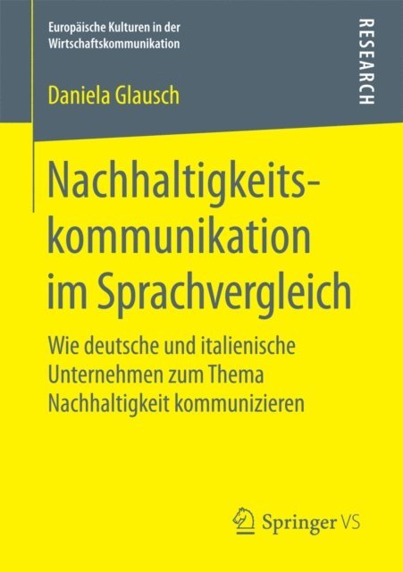 Daniela Glausch - Nachhaltigkeitskommunikation im Sprachvergleich, E-bok