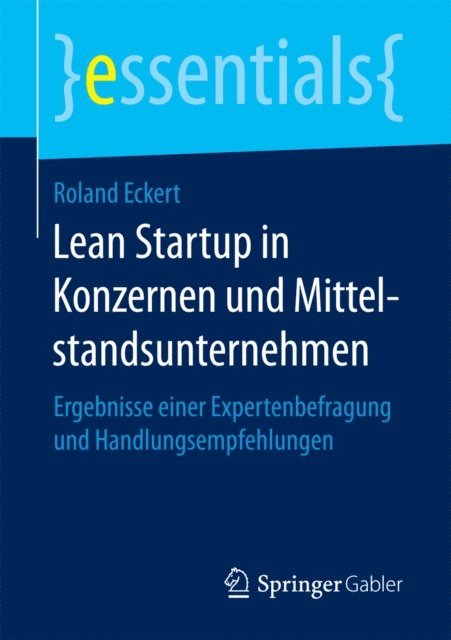 Roland Eckert - Lean Startup in Konzernen und Mittelstandsunternehmen, E-bok