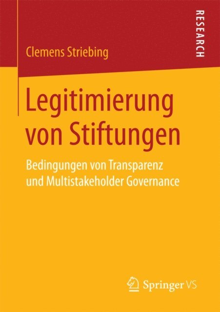 Clemens Striebing - Legitimierung von Stiftungen, E-bok