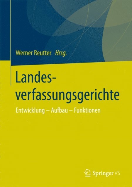 Werner Reutter - Landesverfassungsgerichte, E-bok