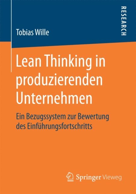Tobias Wille - Lean Thinking in produzierenden Unternehmen, E-bok