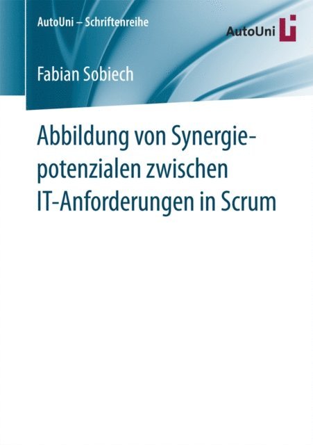 Fabian Sobiech - Abbildung von Synergiepotenzialen zwischen IT-Anforderungen in Scrum, E-bok