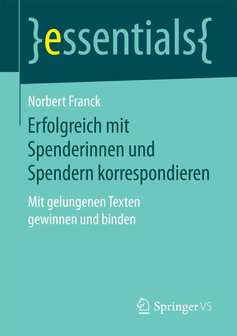 Norbert Franck - Erfolgreich mit Spenderinnen und Spendern korrespondieren, Häftad. Tillgänglighet: Lägg i varukorg