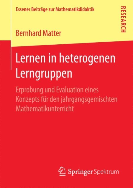 Bernhard Matter - Lernen in heterogenen Lerngruppen, E-bok