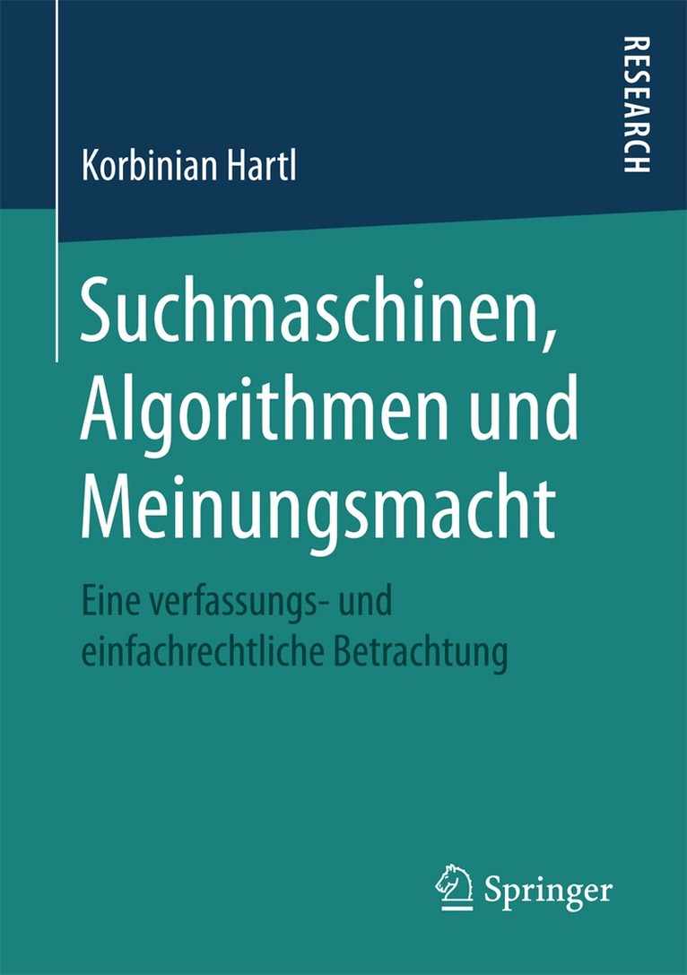 Korbinian Hartl - Suchmaschinen, Algorithmen und Meinungsmacht, Häftad