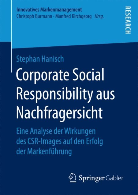 Stephan Hanisch - Corporate Social Responsibility aus Nachfragersicht, E-bok