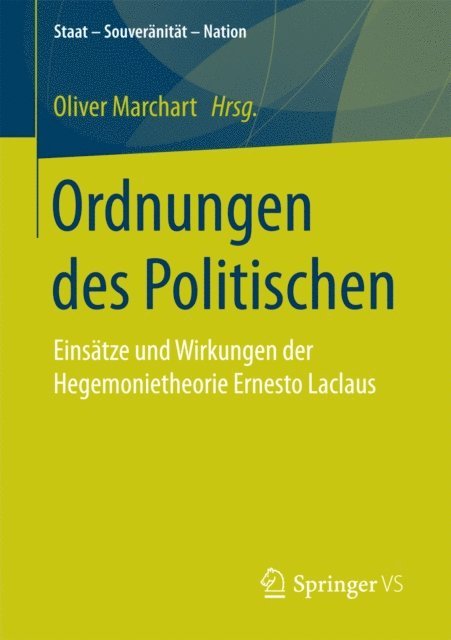 Oliver Marchart - Ordnungen des Politischen, E-bok