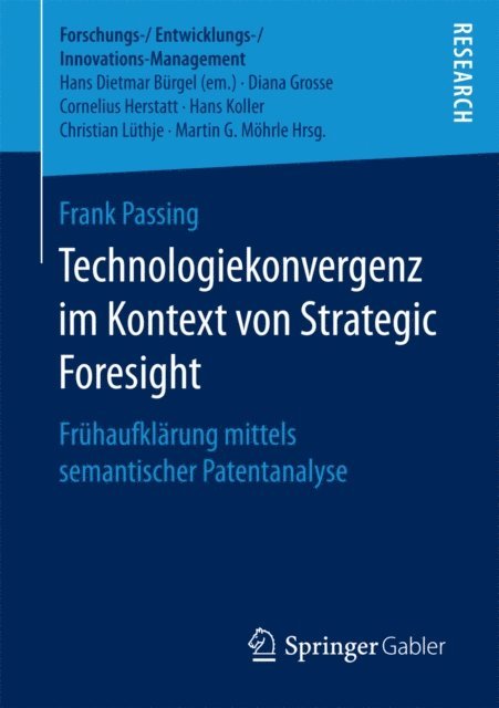 Frank Passing - Technologiekonvergenz im Kontext von Strategic Foresight, E-bok