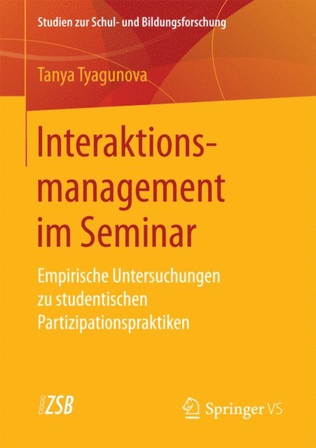 Tanya Tyagunova - Interaktionsmanagement im Seminar, E-bok