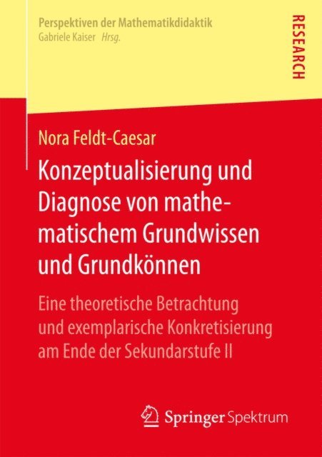Nora Feldt-Caesar - Konzeptualisierung und Diagnose von mathematischem Grundwissen und Grundkönnen, E-bok
