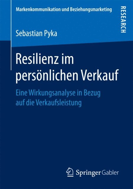 Sebastian Pyka - Resilienz im persönlichen Verkauf, E-bok