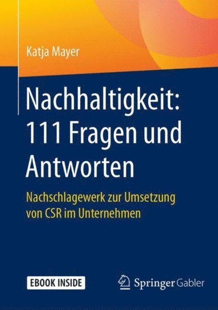 Katja Mayer - Nachhaltigkeit: 111 Fragen und Antworten, E-bok