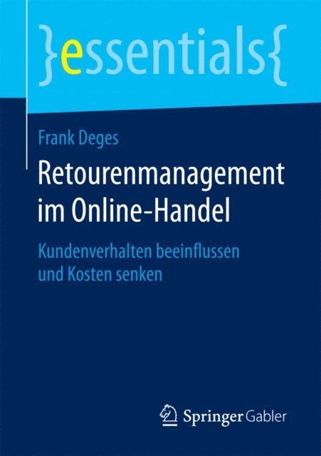 Frank Deges - Retourenmanagement im Online-Handel, E-bok