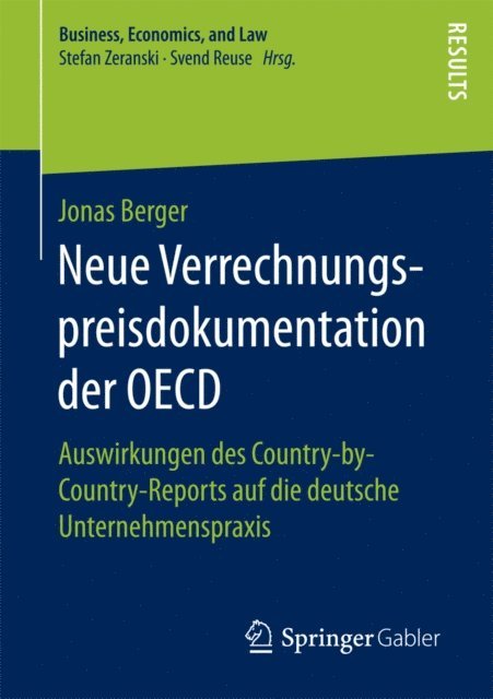 Jonas Berger - Neue Verrechnungspreisdokumentation der OECD, E-bok