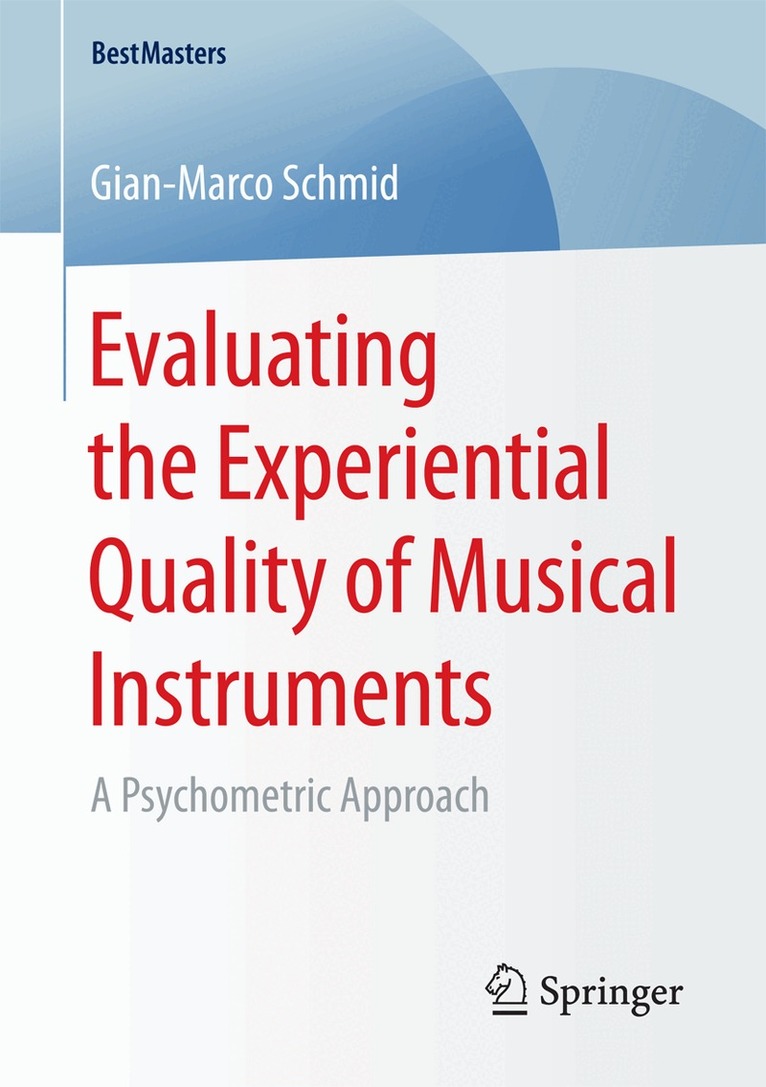 Gian-Marco Schmid - Evaluating the Experiential Quality of Musical Instruments, Häftad
