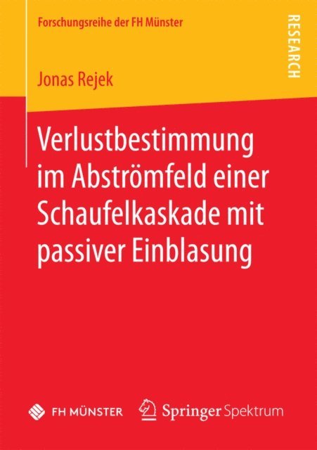 Jonas Rejek - Verlustbestimmung im Abströmfeld einer Schaufelkaskade mit passiver Einblasung, E-bok