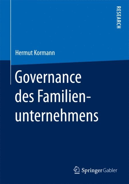 Hermut Kormann - Governance des Familienunternehmens, E-bok