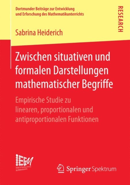 Sabrina Heiderich - Zwischen situativen und formalen Darstellungen mathematischer Begriffe, E-bok