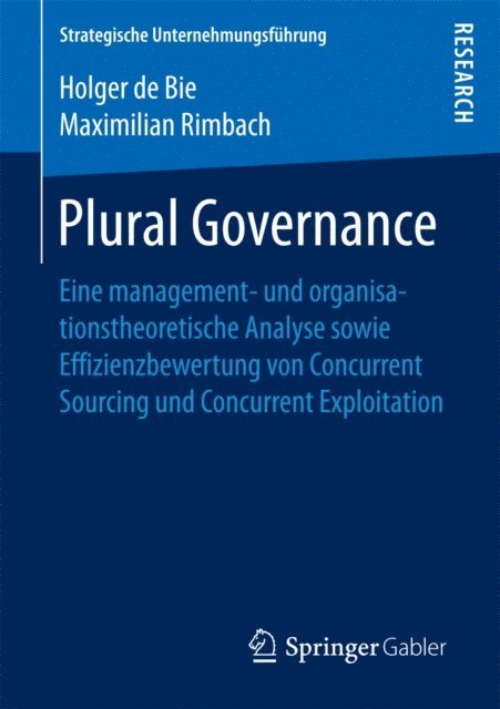 Maximilian Rimbach, Holger de Bie - Plural Governance, E-bok