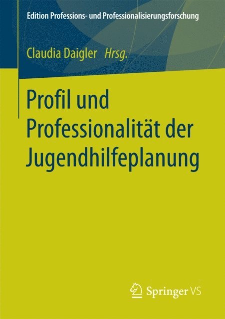Claudia Daigler - Profil und Professionalität der Jugendhilfeplanung, E-bok