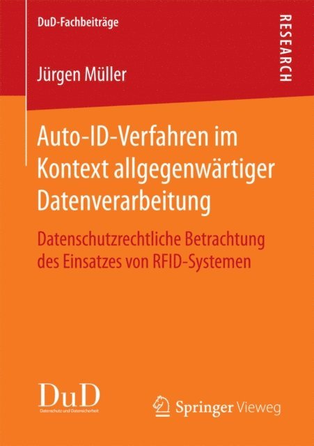 Jurgen Muller - Auto-ID-Verfahren im Kontext allgegenwärtiger Datenverarbeitung, E-bok