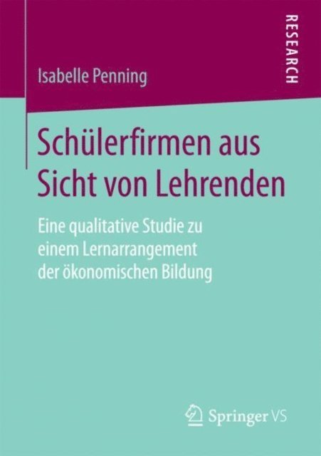 Isabelle Penning - Schülerfirmen aus Sicht von Lehrenden, E-bok