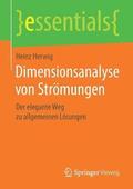 Dimensionsanalyse von Stroemungen