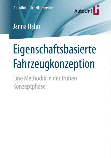 Janna Hahn - Eigenschaftsbasierte Fahrzeugkonzeption, E-bok