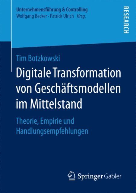 Tim Botzkowski - Digitale Transformation von Geschäftsmodellen im Mittelstand, E-bok