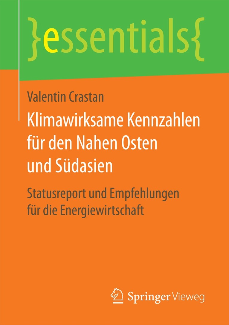 Valentin Crastan - Klimawirksame Kennzahlen für den Nahen Osten und Südasien, Häftad